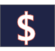 dollar sign in navy box